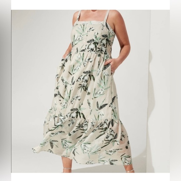 Banana Republic Rami Button Front Maxi Dress - Picture 2 of 9